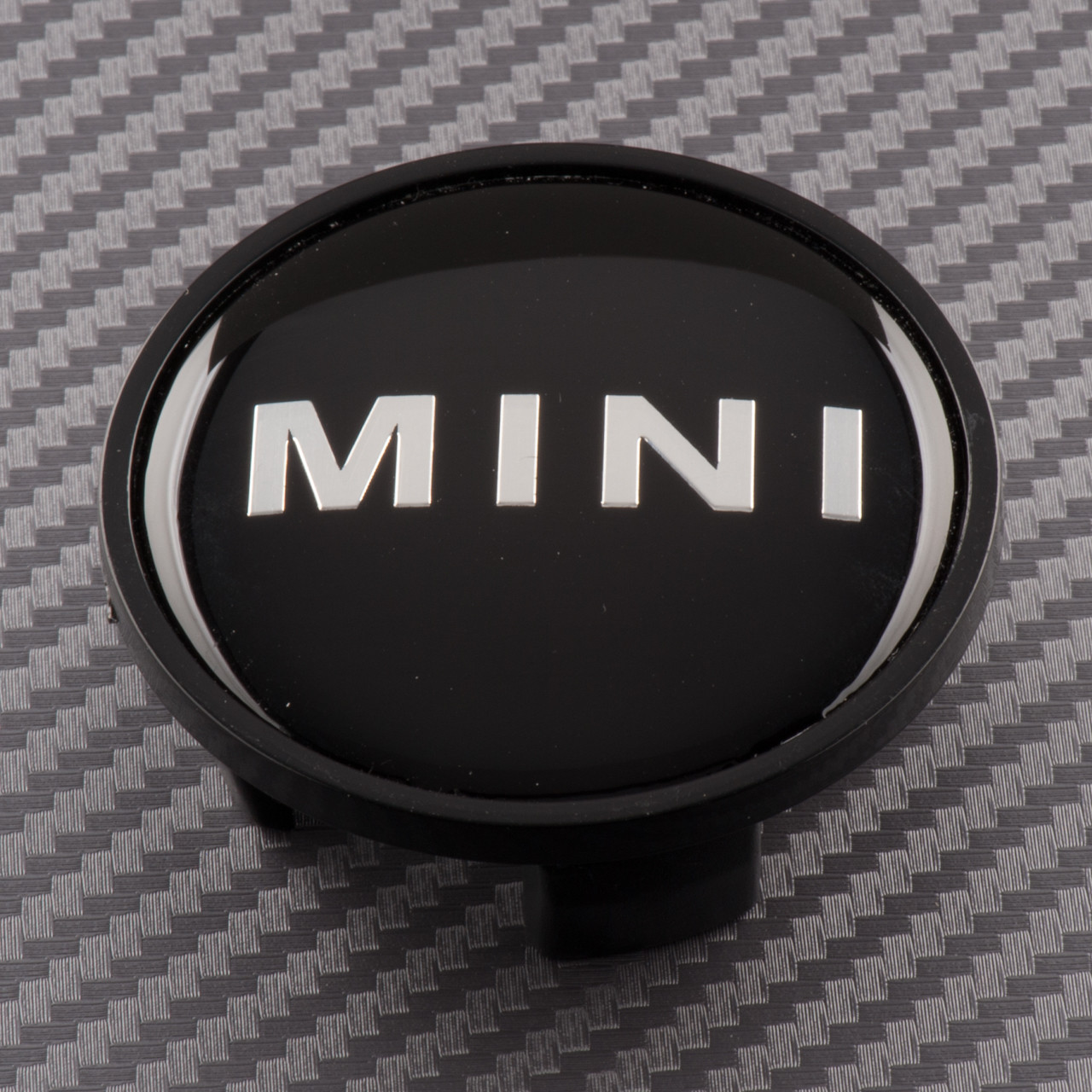 Ковпачки заглушки для литих дисків Mini чорний із білими крилами
