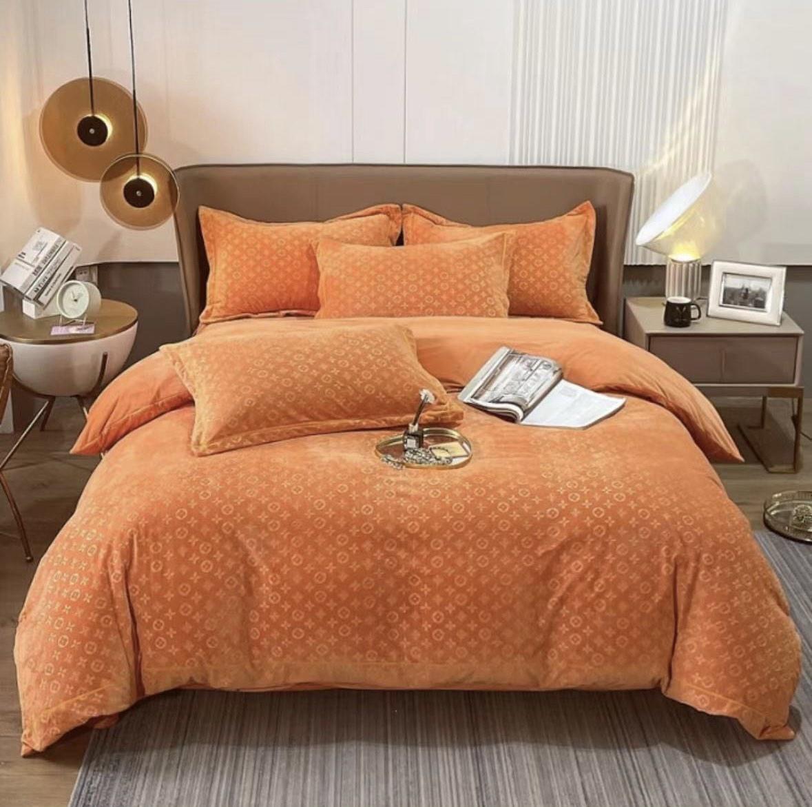 Велюрова постільна білизна Євро розмір