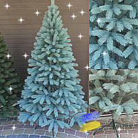 Красивая распушенка новогодняя елочка Буковельская голубая 2.5м литая елка искусственная ели ТТ