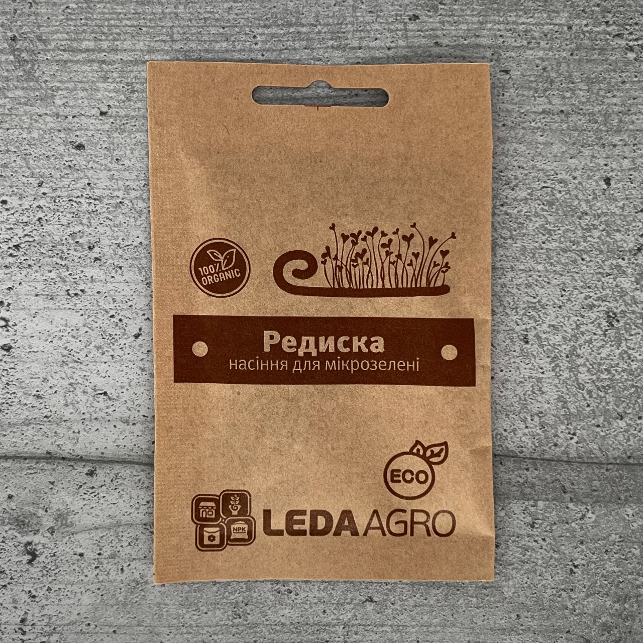 Мікрозелень Редиска 5 г насіння Leda Agro