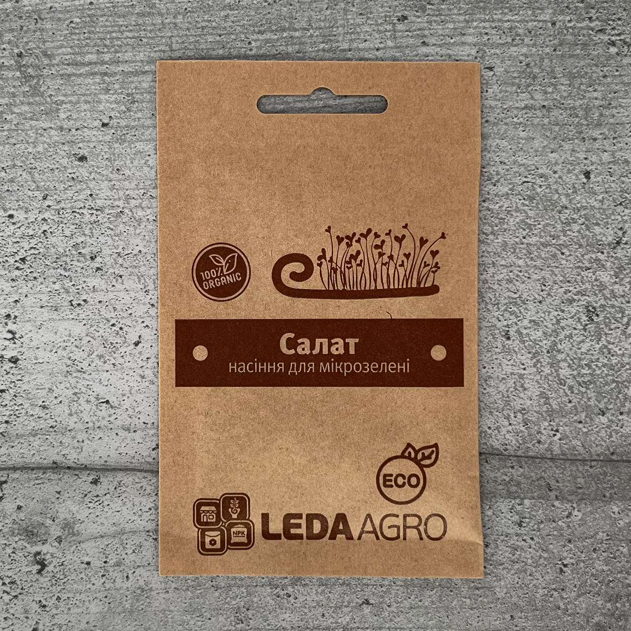 Мікрозелень Салат 5 г насіння Leda Agro