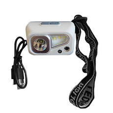 Ліхтар налобний SH-S4-XPE+3SMD, Motion Sensor, вбудований акумулятор, ЗУ Type-C, фото 4