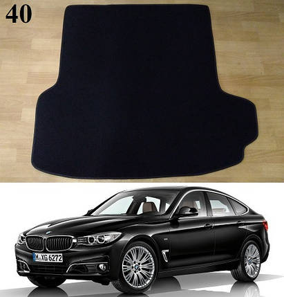 Ворсовий килимок в багажник BMW 3 F34 GT '13-19, фото 1