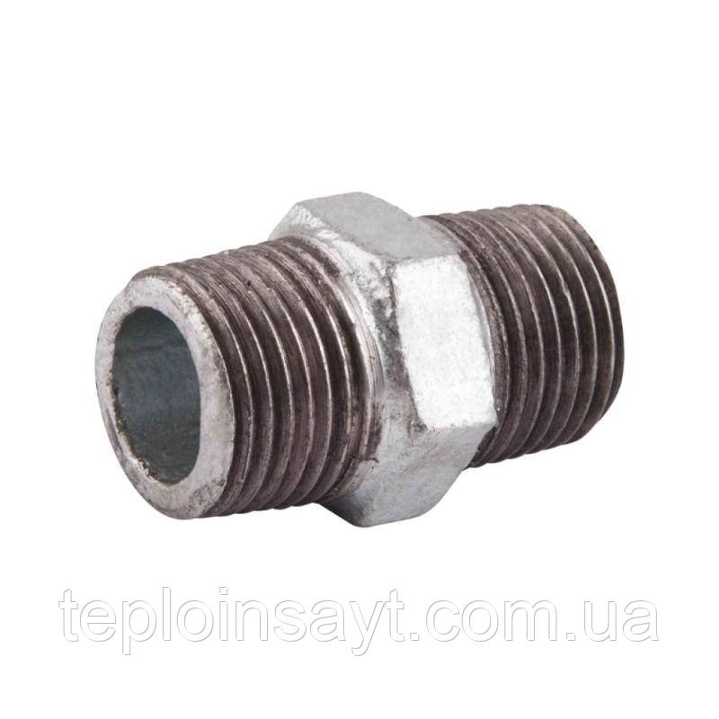Ніпель чавунний (50х50) 2"з х 1"з КЧ3045050