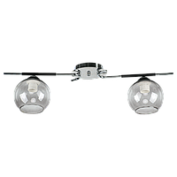 Люстра стельова на дві лампи Е14,  хром, артикул FP-1955-2