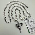 Срібний оберіг Янгол-Охоронець та ланцюжок комплект 925 проби, фото 4