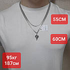 Срібний оберіг Янгол-Охоронець та ланцюжок комплект 925 проби, фото 7