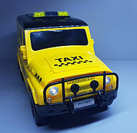 Машинка джип сейф-копілка, жовте таксі,