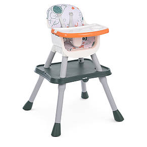 Стільчик для годування 3в1 Bambi M 5672-7 (трансформер стіл та стілець, майданчик для збирання конструктора), фото 1
