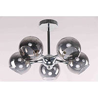 Люстра стельова на п'ять лампи Е14,  хром, артикул FP-21111-5
