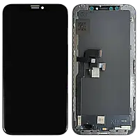 Дисплей для iPhone X с сенсором черный OLED GX (матрица TFT GX)