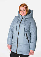 Куртка зимняя женская большие размеры 48-64 бордо 48