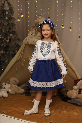 Спідничка для дівчинки Полонина синя