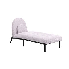 Шезлонг Soft Lounge Boucle pink/Чорний 75x182x80