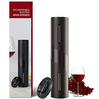 Коркотяг електричний для вина, електроштопор на батарейках із ножем для фольги