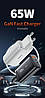 Зарядний пристрій ESSAGER Shining 65 W GaN Travelling Fast Charger PD+QC3.0 Black (ECT2CA-MYB01), фото 4