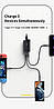 Зарядний пристрій ESSAGER Shining 65 W GaN Travelling Fast Charger PD+QC3.0 Black (ECT2CA-MYB01), фото 7