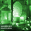 Гірлянда світлодіодна 10м 100 LED IP65 водонепроникна мідний провід батарейки для вулиці свята, фото 6