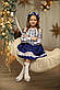 Спідничка для дівчинки Полонина синя, фото 2
