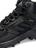 Чоловічі зимові кросівки Adidas Terrex Gore-Tex Cordura Black Fur, фото 4