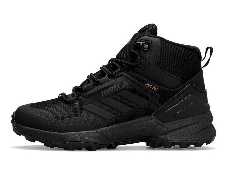 Чоловічі зимові кросівки Adidas Terrex Gore-Tex Cordura Black Fur, фото 1
