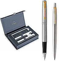 Набор Parker JOTTER Stainless Steel GT FP+BP (перьевая + шариковая) MK official