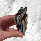Картхолдер металевий з RFID-захистом Camo Grey. Тримач для платіжних карток, фото 9