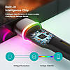 Кабель зарядний Essager USB-A to Type-C Colorful LED 3 A 1 м Black (EXCT-XCD01), фото 8