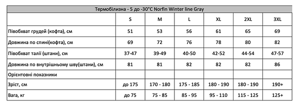 Чоловіча термобілизна Norfin Winter Line Grey | Базовий шар, еластична, м’яка, з блискавкою і флісом всередині, S (44-46), фото 2