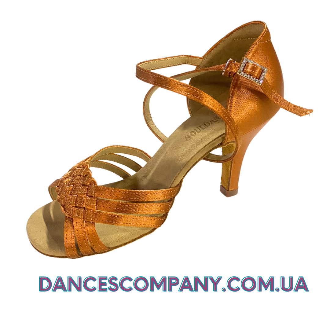 Жіноча латина взуття для бальних танців каблук 8слім