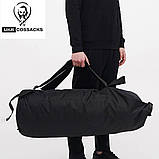 Військовий рюкзак, речмішок баул (105 л) Ukr Cossacks 1.0 чорний, фото 6