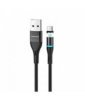 Магнітний кабель Tornado TX5 Magnetic Micro (2,4A/1м) X-cable 360° чорний