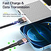 Кабель зарядний Essager USB — Lightning Star 6 A 1 м Blue (EXCL-XC03), фото 5
