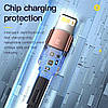 Кабель зарядний Essager USB — Lightning Star 6 A 1 м Blue (EXCL-XC03), фото 6