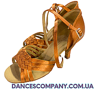 Взуття для бальних танців ,Жіноча латина каблук 7 слім