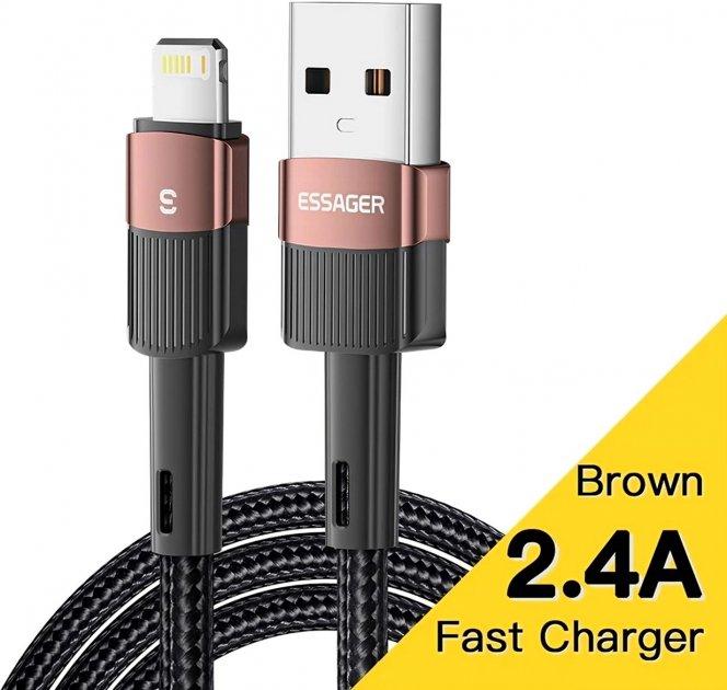 Кабель зарядний Essager USB — Lightning Star 6A 2 м Brown (EXCL-XCA12)