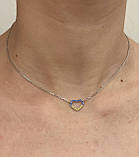 Срібний ланцюжок кольє з кулоном Серце 1212.90р, фото 2