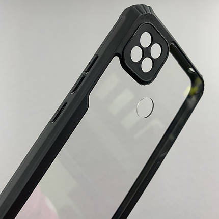 Чохол для Xiaomi Redmi 9C прозорий чохол накладка із захистом камери на телефон сяомі редмі 9с чорний r0y, фото 3