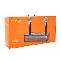 Колонка Kisonli G102 Bluetooth 5.3,Two microphone, 2х8W, 1800mAh, USB/TF/BT/AUX, DC: 5V, BOX, Wooden, Q8 h