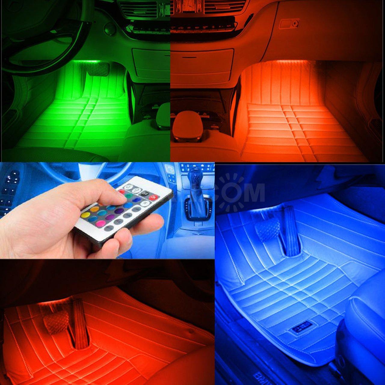 Подсветка салона дверей днища с пультом RGB LED AMBIENT HR-01678 - фото 4 - id-p2049181082