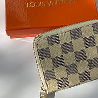 Бежевый унисекс кошелек Louis Vuitton Wallet Mini Zippy
