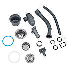 Кухонна мийка Lidz H6350BL PVD з дозатором, кошиком та змішувачем PVD03817 з підключенням до фільтра, фото 8