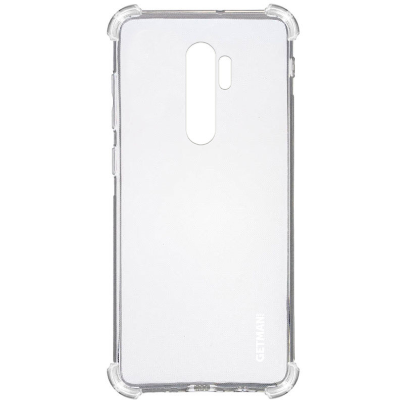 TPU чохол GETMAN Ease logo для Xiaomi Redmi Note 8 Pro | Посилені кути з амортизацією Безбарвний (прозорий), фото 1