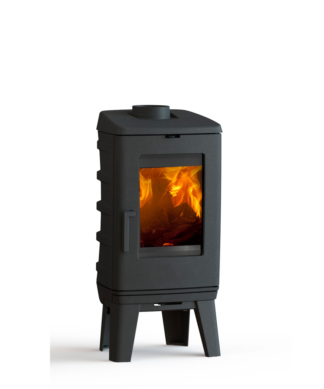 Компактна твердопаливна чавунна піч-камін DOVRE BRUT 200 — 6,5 кВт, фото 1