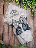 Плюшевий конверт-одеяло на виписку "Минки", конверт на виписку со сьемним синтепоном, фото 3