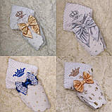 Плюшевий конверт-одеяло на виписку "Минки", конверт на виписку со сьемним синтепоном, фото 7