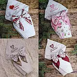 Плюшевий конверт-одеяло на виписку "Минки", конверт на виписку со сьемним синтепоном, фото 10