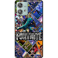 Силіконовий чохол бампер для Motorola Edge 40 Neo з картинкою Фортнайт Fortnite