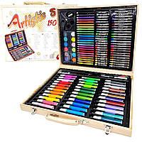 Набор для рисования красками (150 предметов), художественный набор, мега набор для рисования, ALX