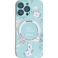 Чехол Secret Garden with MagSafe для Apple iPhone 14 Pro (6.1") | Fashion Case Mint